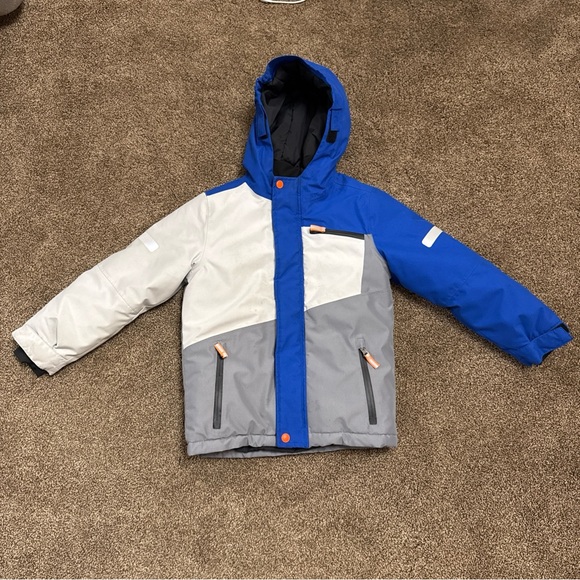 Kids Snowsuit Set Size 6-7 Ski Jacket & Pants Boys Swiss Tech Blue Grey - Picture 13 of 13